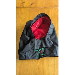 Oakley Detachable Technical Hood Black Red Logo Lining Zip Snap Attachment